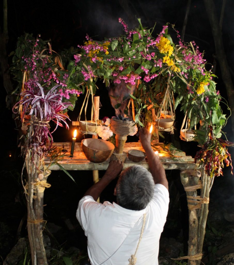 Ceremonnia del chamán Chaya