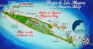 Mapa isla mujeres